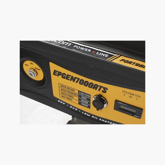 Generador a Gasolina 6.5kW, 220Vac 2 Fases con Arranque Automatico