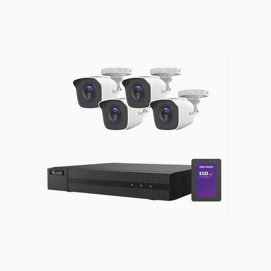 Kit TurboHD 1080p + SSD 1 TB 4 Cámaras DVR 4 Canales