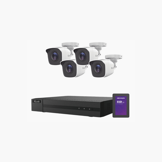 KIT TurboHD Surveillance Kit+ SSD de 500 GB 4 Cámaras DVR 4 Canales