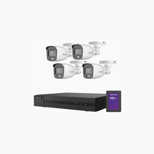 Kit TurboHD 1080p+ SSD 500 GB 4 Cámaras DVR 4 Canales