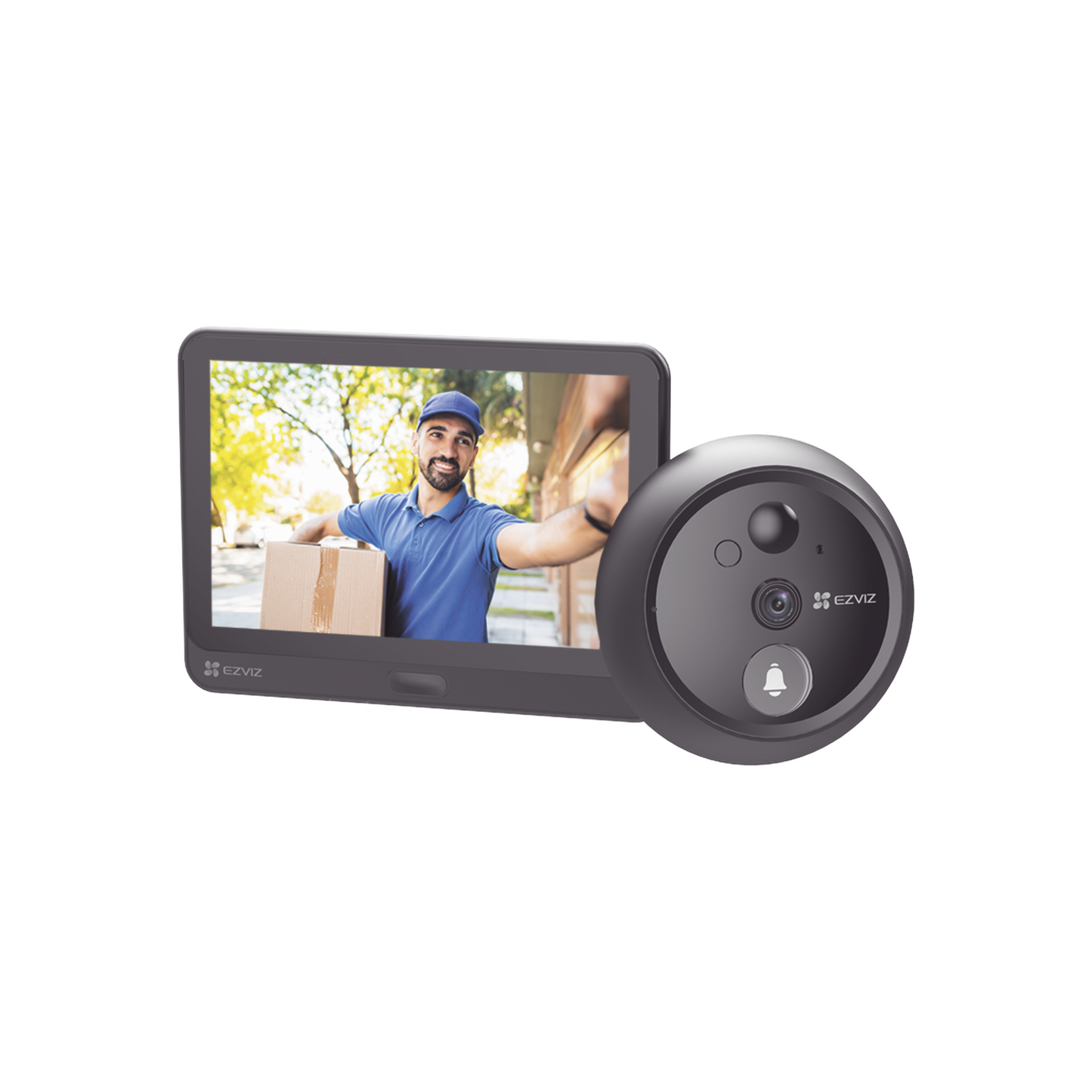 Videoportero Con Mirilla y Pantalla Wi-Fi de Batería Recargable