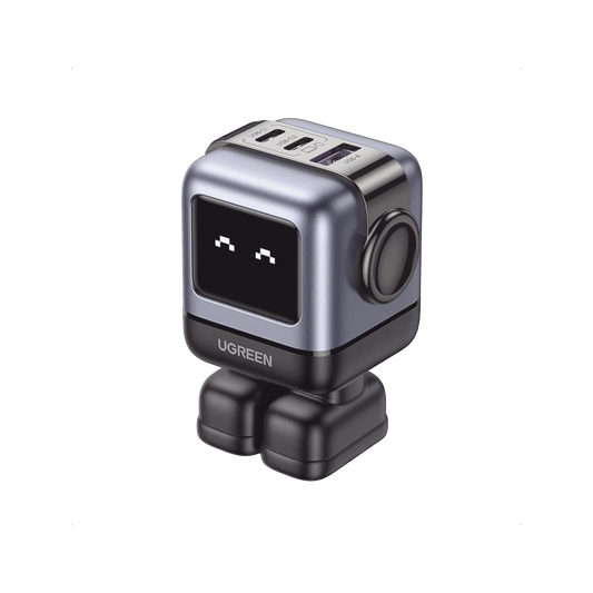 Cargador RobotGaN de 65W Serie UNO | 3 Puertos de Carga Rápida