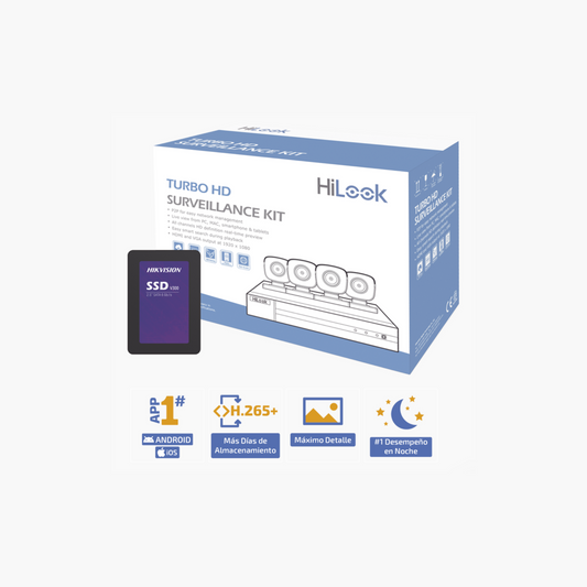 KIT TurboHD Surveillance Kit + SSD 1 TB 4 Cámaras DVR 4 Canales