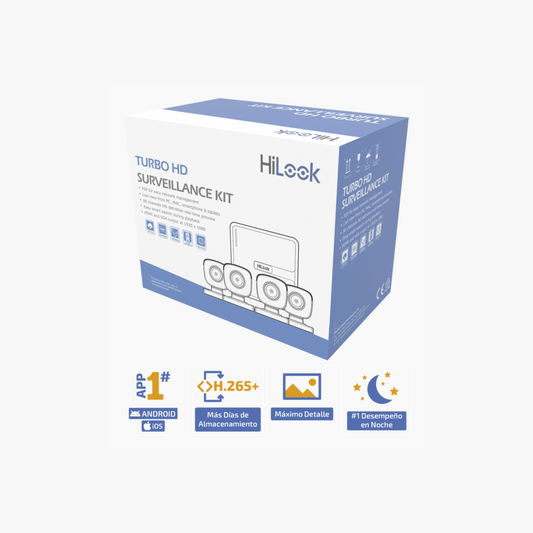 Kit TurboHD 720p  4 Cámaras DVR 4 Canales