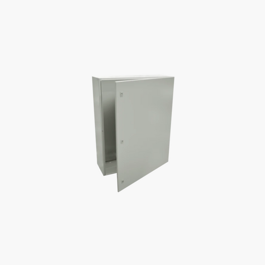 Gabinete de Acero IP66 Uso en Intemperie (800 x 1000 x 300 mm) con Placa Trasera Interior Metálica y Compuerta Inferior Atornillable (Incluye Chapas y Llaves T).