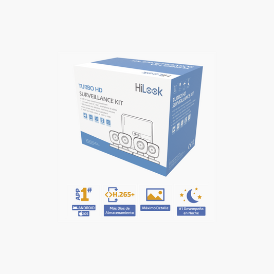 KIT TurboHD 720p 4 Cámaras DVR 4 Canales