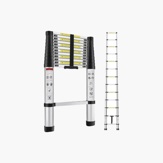 Escalera Telescópica de Aluminio de 3.8 Metros de Altura