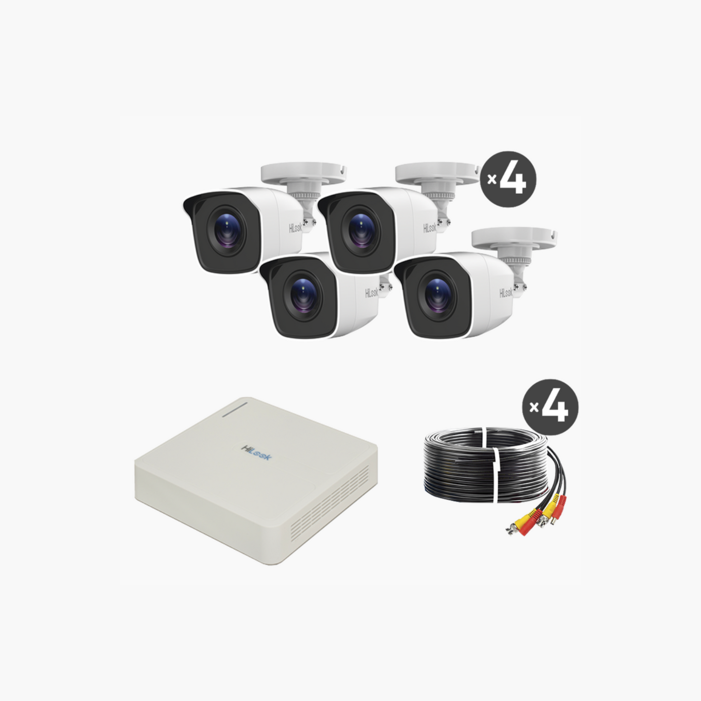 Kit TurboHD 720p  4 Cámaras DVR 4 Canales