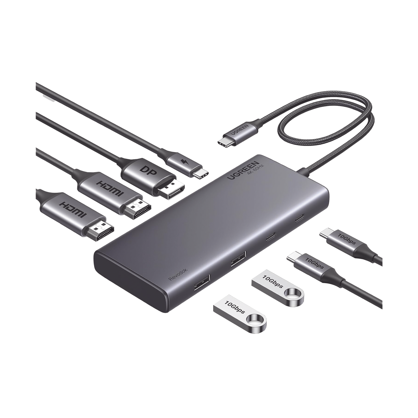 HUB USB-C (Docking Revodok 308) 8 en 1