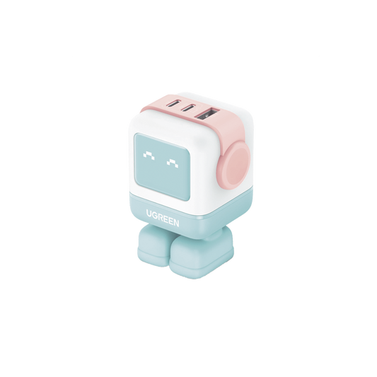 Cargador RobotGaN de 65W Serie UNO | 3 Puertos de Carga Rápida