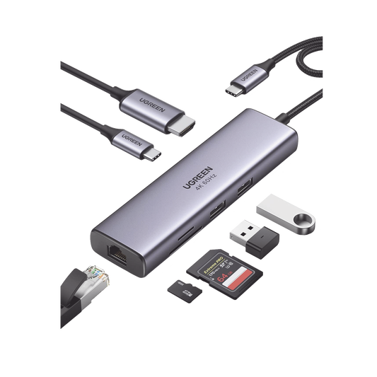 HUB USB-C (Docking Station) 7 en 1 | 2 USB-A 3.0 (5Gbps)