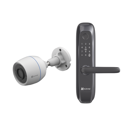 Kit de Cerradura Inteligente con Cámara IP Wi-Fi modelo CS-H3C