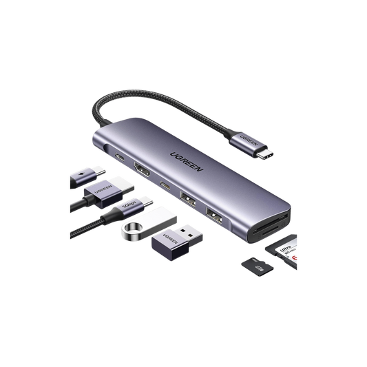 HUB USB-C (Docking Revodok) 7 en 1