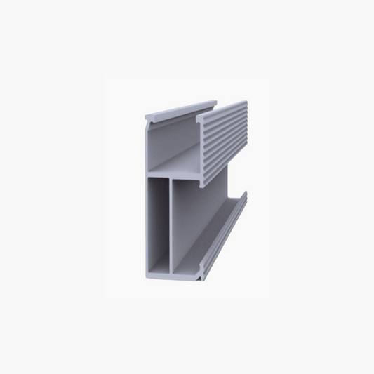 Riel  para Paneles Solares de aluminio anodizado de 2700mm.
