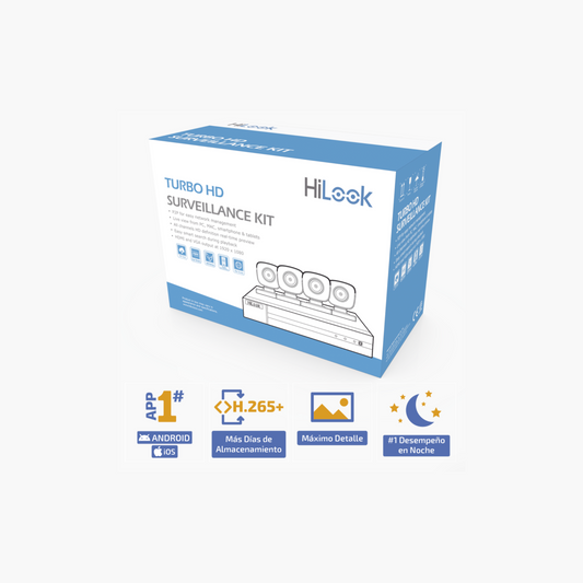KIT TurboHD 1080p 4 Cámaras DVR 8 Canales